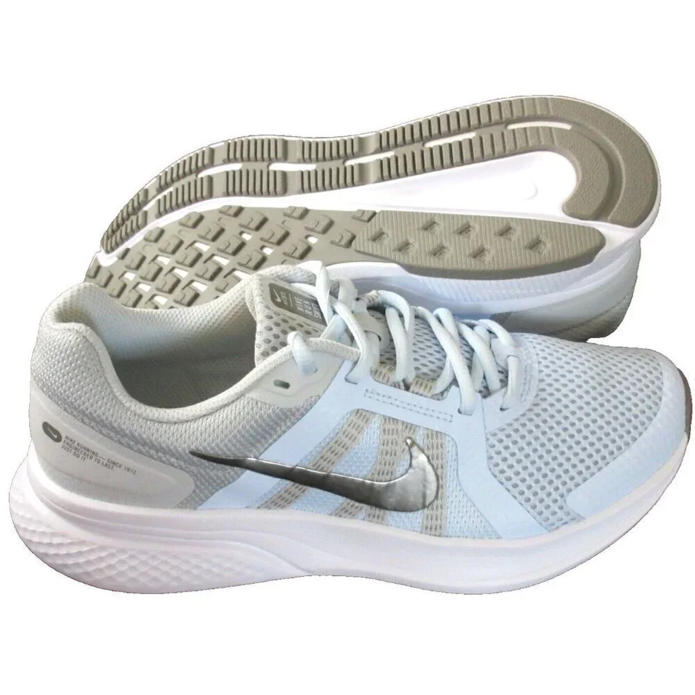 Nike Women's Run Swift 2 Half Blue Metallic Pewter Grey Running Shoes Sizes NIB